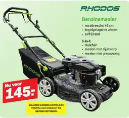 Van Cranenbroek Rhodos benzinemaaier aanbieding