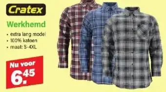 Van Cranenbroek Cratex Werkhemd aanbieding