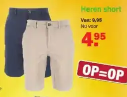 Van Cranenbroek Nielsson Heren short aanbieding