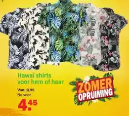 Van Cranenbroek Nielsson Hawaï shirts voor hem of haar aanbieding