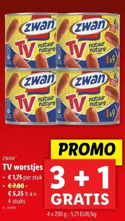 Lidl TV worstjes aanbieding