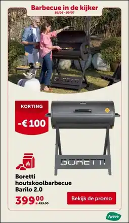 AVEVE Boretti houtskoolbarbecue Barilo 2.0 aanbieding