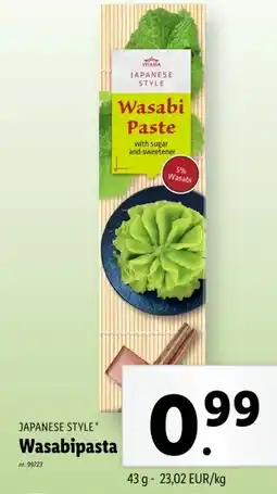 Lidl Wasabipasta aanbieding