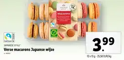 Lidl Verse macarons Japanse wijze aanbieding