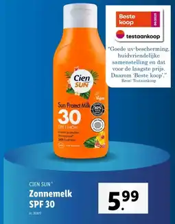 Lidl Zonnemelk SPF 30 aanbieding