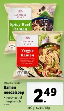Lidl Ramen noedelsoep aanbieding