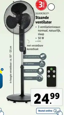 Lidl Staande ventilator aanbieding