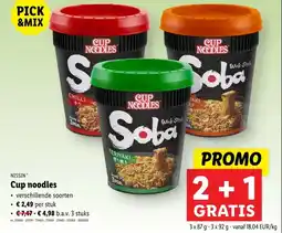 Lidl Cup noodles aanbieding