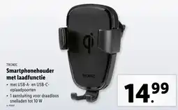 Lidl Smartphonehouder met laadfunctie aanbieding