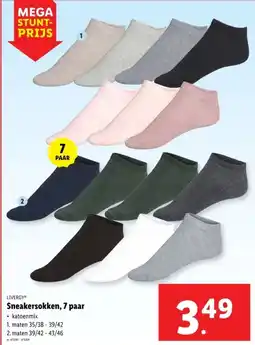 Lidl Sneakersokken, 7 paar aanbieding