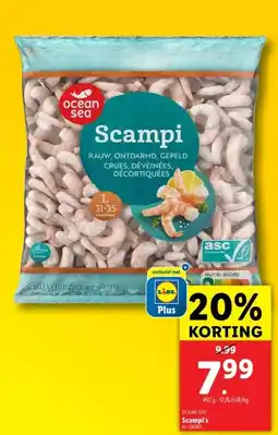 Lidl Scampi's aanbieding