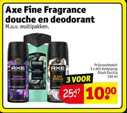 Kruidvat Axe Fine Fragrance douche en deodorant aanbieding