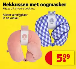 Kruidvat Nekkussen met oogmasker aanbieding