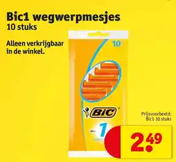 Kruidvat Bic1 wegwerpmesjes aanbieding