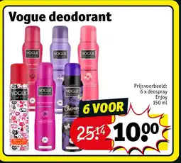 Kruidvat Vogue deodorant aanbieding