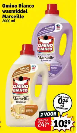Kruidvat Omino Bianco wasmiddel Marseille aanbieding