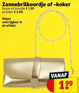 Kruidvat Zonnebrilkoordje of -koker aanbieding