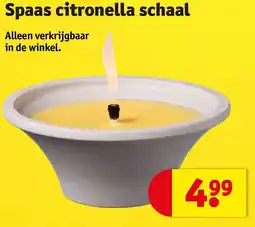 Kruidvat Spaas citronella schaal aanbieding