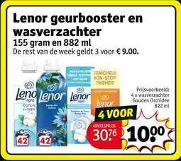 Kruidvat Lenor geurbooster en wasverzachter aanbieding