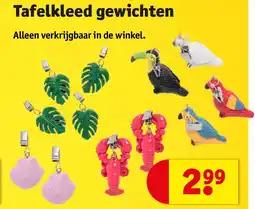 Kruidvat Tafelkleed gewichten aanbieding