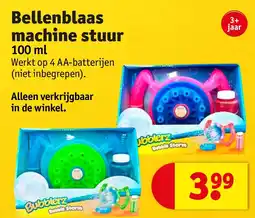 Kruidvat Bellenblaas machine stuur aanbieding