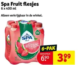 Kruidvat Spa Fruit flesjes aanbieding