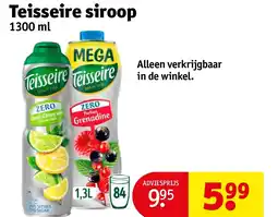 Kruidvat Teisseire siroop aanbieding