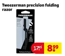 Kruidvat Tweezerman precision folding razor aanbieding