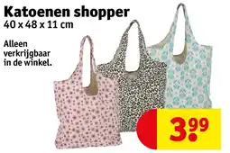 Kruidvat Katoenen shopper aanbieding