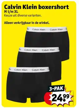 Kruidvat Calvin Klein boxershort aanbieding