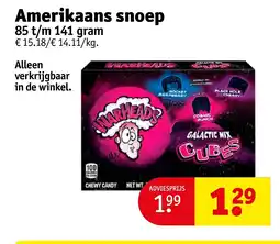 Kruidvat Amerikaans snoep aanbieding