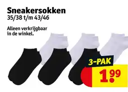 Kruidvat Sneakersokken aanbieding