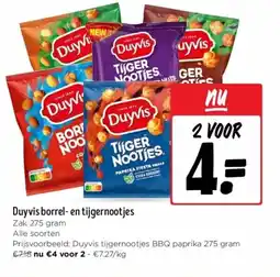 Jumbo Duyvis borrel en tijgernootjes aanbieding