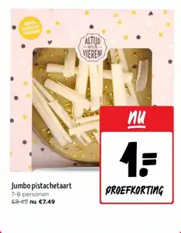 Jumbo Jumbo pistachetaart aanbieding