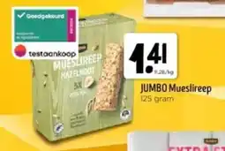 Jumbo Jumbo mueslireep aanbieding