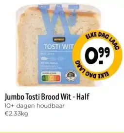 Jumbo Jumbo Tosti Brood Wit - Half aanbieding