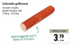 Buurtslagers Gekruide grillworst aanbieding