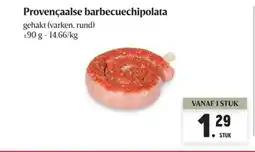 Buurtslagers Provençaalse barbecuechipolata aanbieding