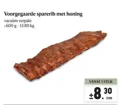 Buurtslagers Voorgegaarde sparerib met honing aanbieding