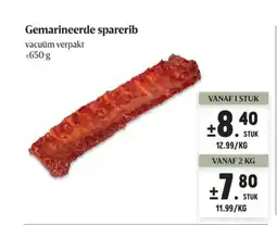 Buurtslagers Gemarineerde sparerib aanbieding
