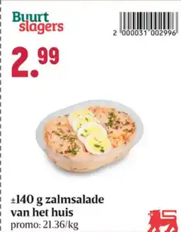 Buurtslagers Zalmsalade van het huis aanbieding