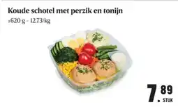 Buurtslagers Koude schotel met perzik en tonijn aanbieding