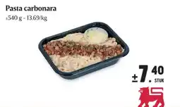 Buurtslagers Pasta carbonara aanbieding