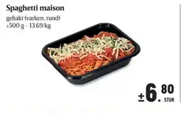 Buurtslagers Spaghetti maison aanbieding