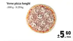 Buurtslagers Verse pizza funghi aanbieding