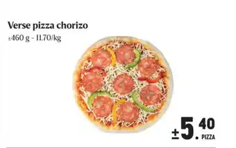 Buurtslagers Verse pizza chorizo aanbieding