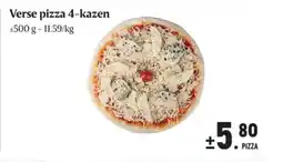 Buurtslagers Verse pizza 4-kazen aanbieding