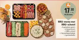 Buurtslagers BBQ-menu met BBQ schotel aanbieding