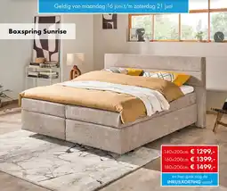 Woonsquare Boxspring Sunrise aanbieding