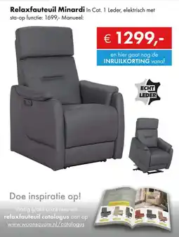 Woonsquare Relaxfauteuil Minardi aanbieding